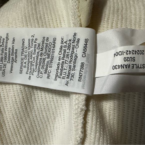 Madewell Cream Cross-Back Tank Top - Picture 7 of 9